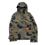 Retro Camouflage Hooded Pullover Print Casual Jacket