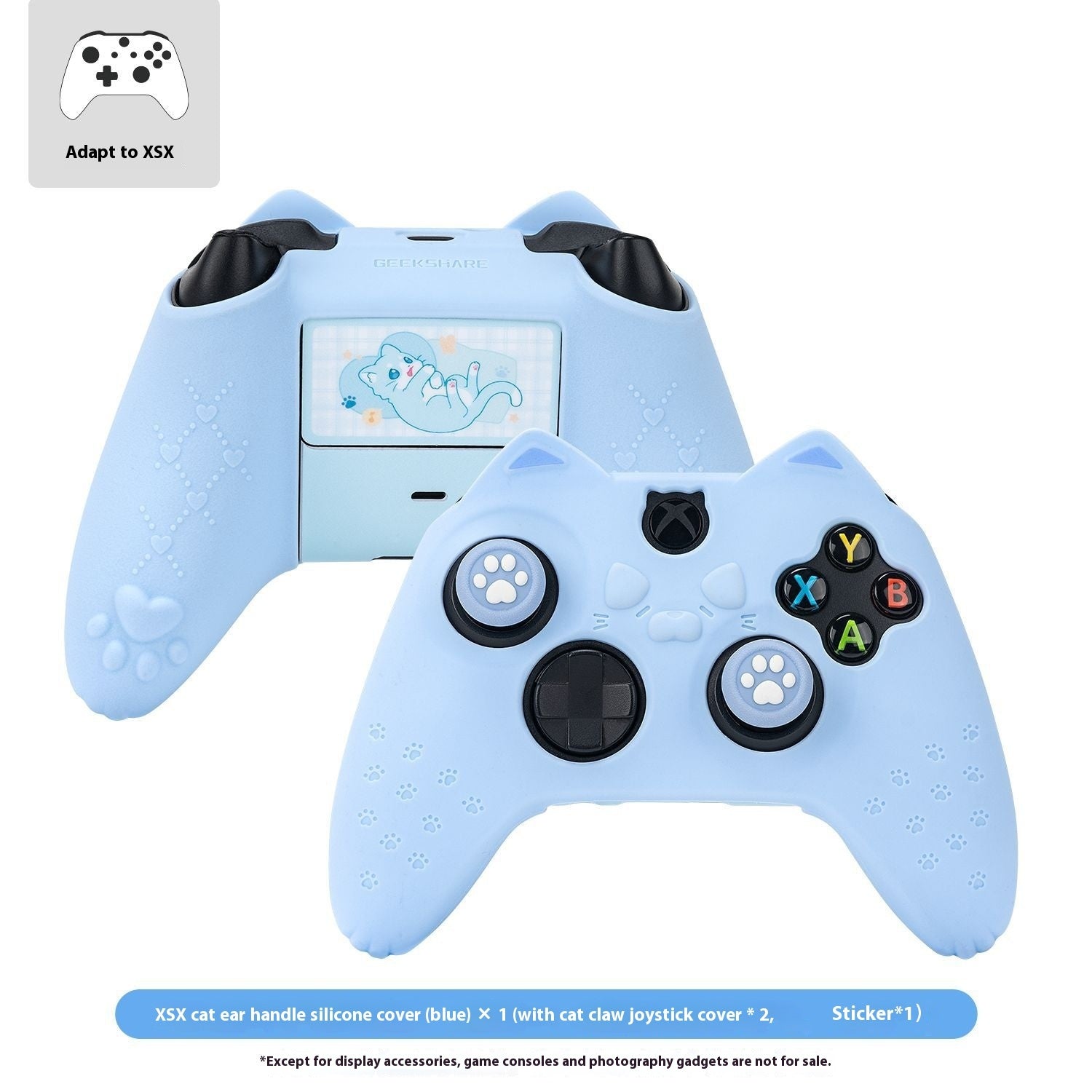 Silicon Game Handle Case Cute Cat Ears All-inclusive Soft Shell Accessories