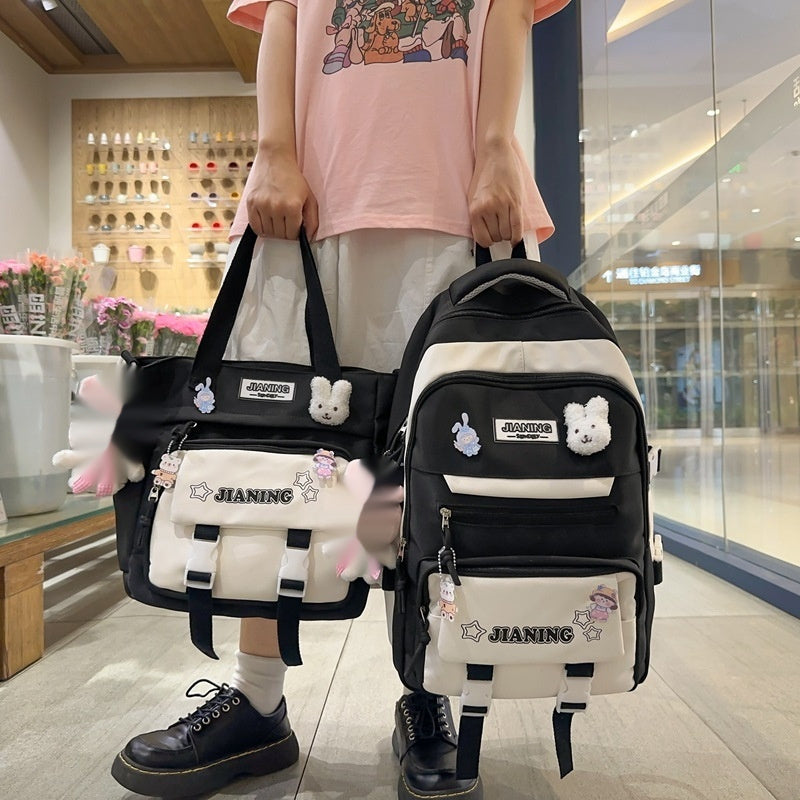 Korean Style Junior's Schoolbag Large Capacity Cute Elementary School Studebt Backpack