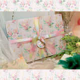 Matte White Leather Gift Wrapping Paper