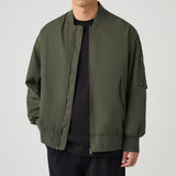 Свободный бейсбольный воротник пилот пальто мужчины