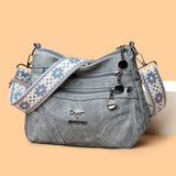 One-shoulder Soft Leather Tote All-match Women's Bag For The Middle-aged