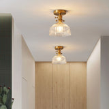 Brass Glass Ceiling Lamp Corridor Ceiling Lamp