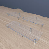 Transparent Acrylic Computer Monitor Screen Increase Rack