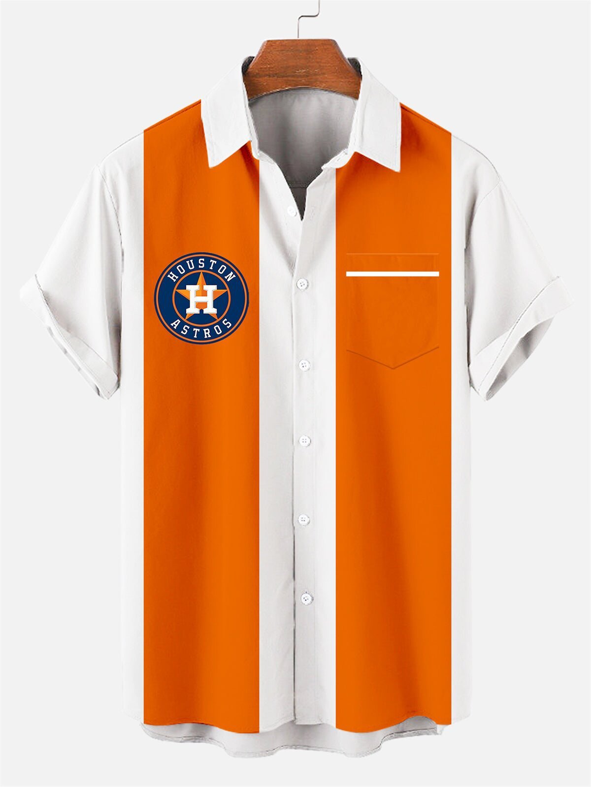 Мужская повседневная рубашка больших размеров с короткими рукавами