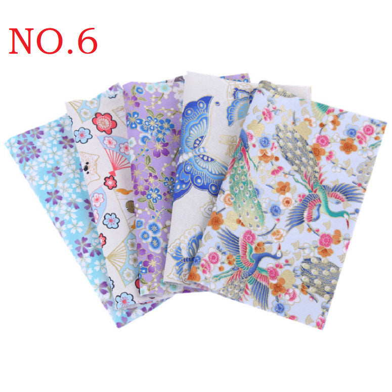 Diy Handmade Patchwork Group Pure Cotton Thickened Cotton Hemp Printed Fabric