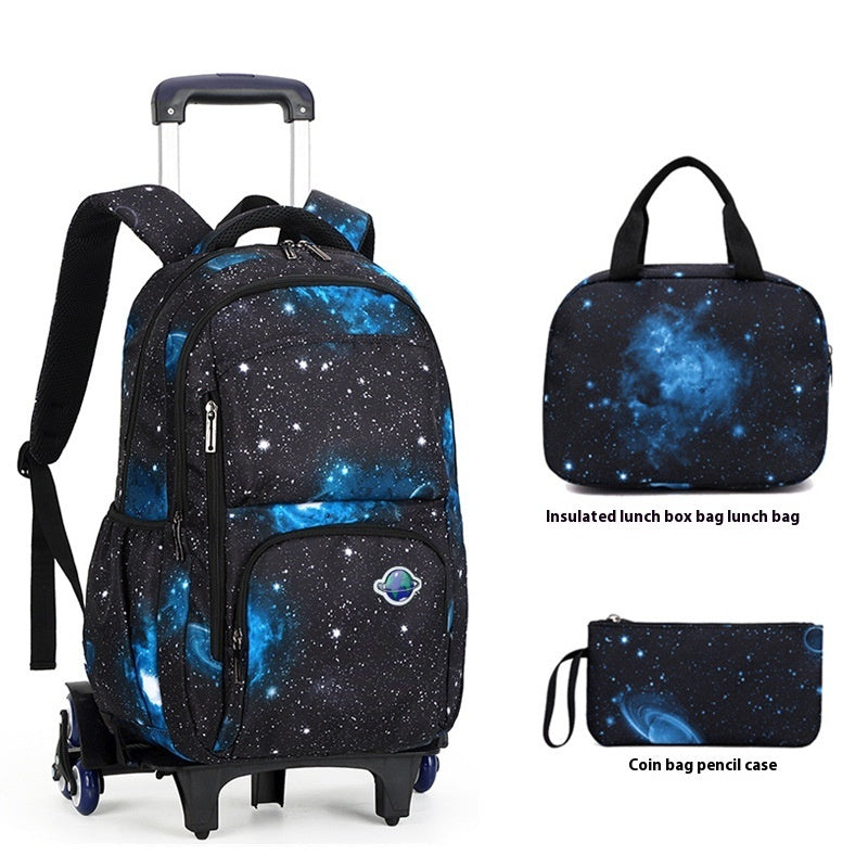 Schoolbag Climbing Stairs Large Capacity Fashion Multi-layer Breathable Backpack