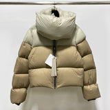 Temperament Commuter White duck down with zip and stand-up collar
