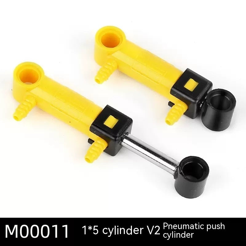 Pneumatic Parts Air Push Rod Spring Hose Accessories Assembling Building Blocks