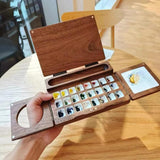 Tri-fold Watercolor Drawing Board Portable Travel Painting Box