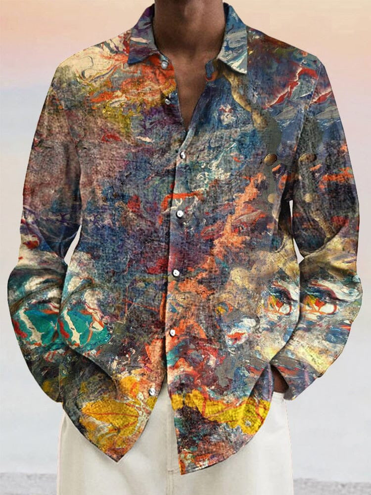 Мужская повседневная пляжная рубашка, верхняя часть, дышащая