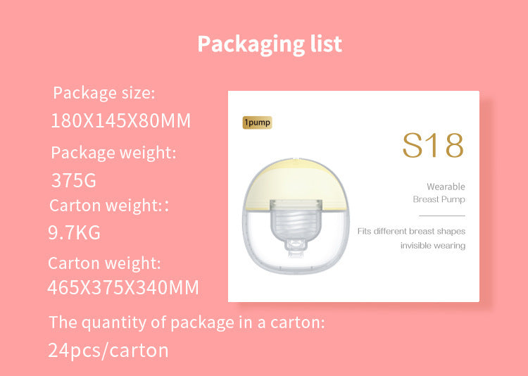Wearable Electric Breast Invisible Integrated Static