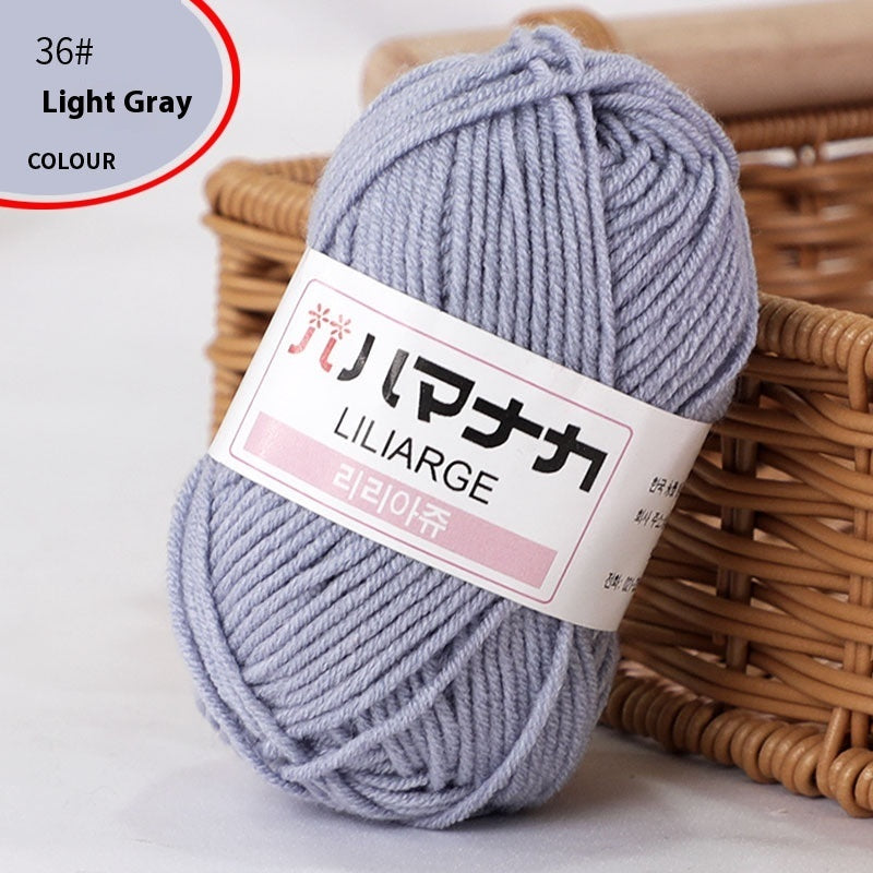 4-Strand Milk Cotton Thread Doll Crochet Knitting Wire Balls
