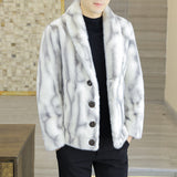 Mink coat men winter fur trend