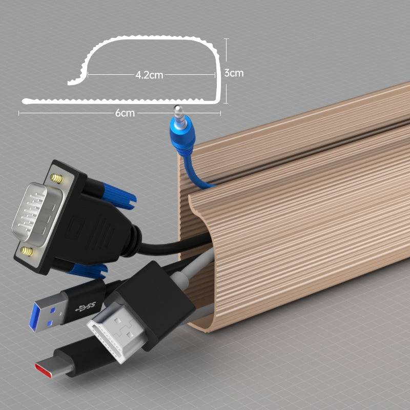 Computer Desk Bottom Cable Management Rack Storage Slot