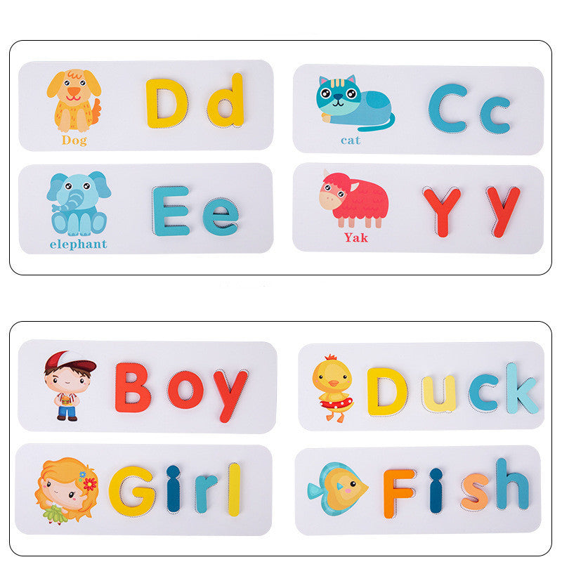 Wooden Jigsaw Puzzle Word Game For Children