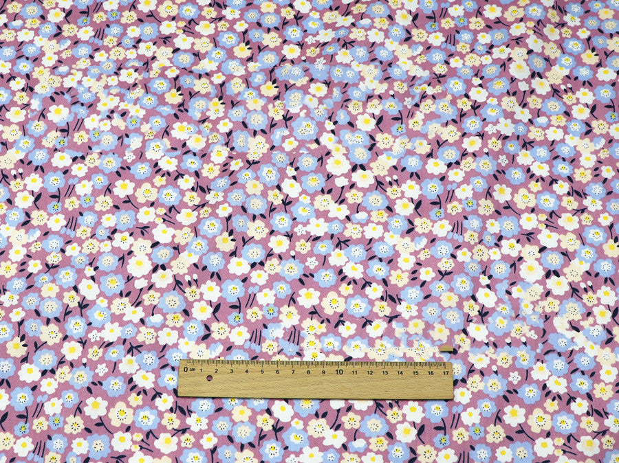 Floral Cotton Fabric Twill Fabric Bed Dress Pajamas Handmade Fabric