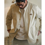 Casual Baseball Shirt Coat Mens Autumn