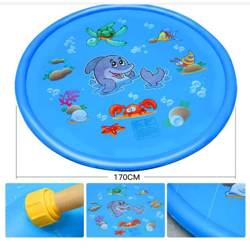 Кӯдакони пойдору обпошӣ ҳавзи Мат Splash пошидани Play Pad Mat