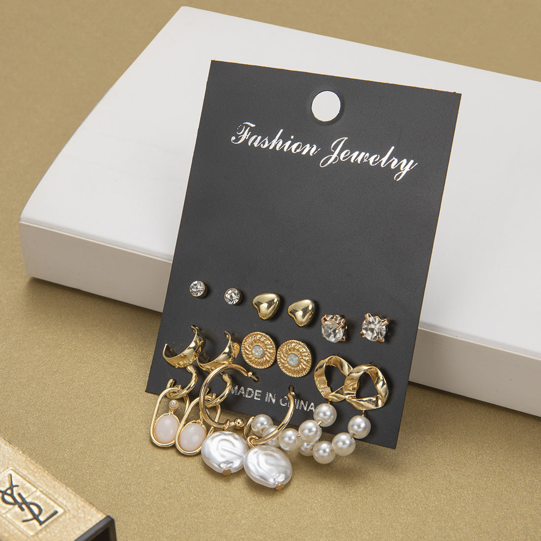 New Style Pearl Earrings For Girls European And American Jewelry