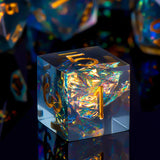 Polyhedral Digital Dice Board Game Accessories Seven-piece Pack