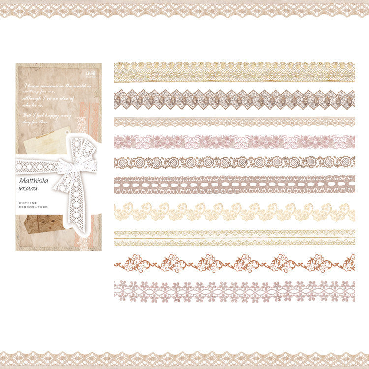 Lace Stickers DIY Scrapbooking Adhesive Collage Junk Journal