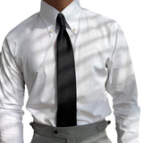 Spring Striped Four Seasons Shirt Elastic Fashion Men