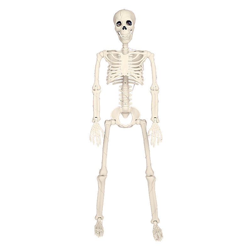 90cm Warm Light Stand-able Hanging Halloween Luminous Skeleton