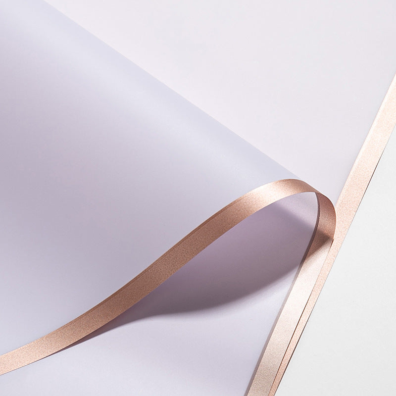 Florist Flower Wrapping Paper Gold Edge Jelly