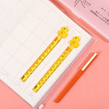 Creative Yellow Duck 12cm Ruler Children Color Plastic Ruler Office Stationery Drawing Ruler