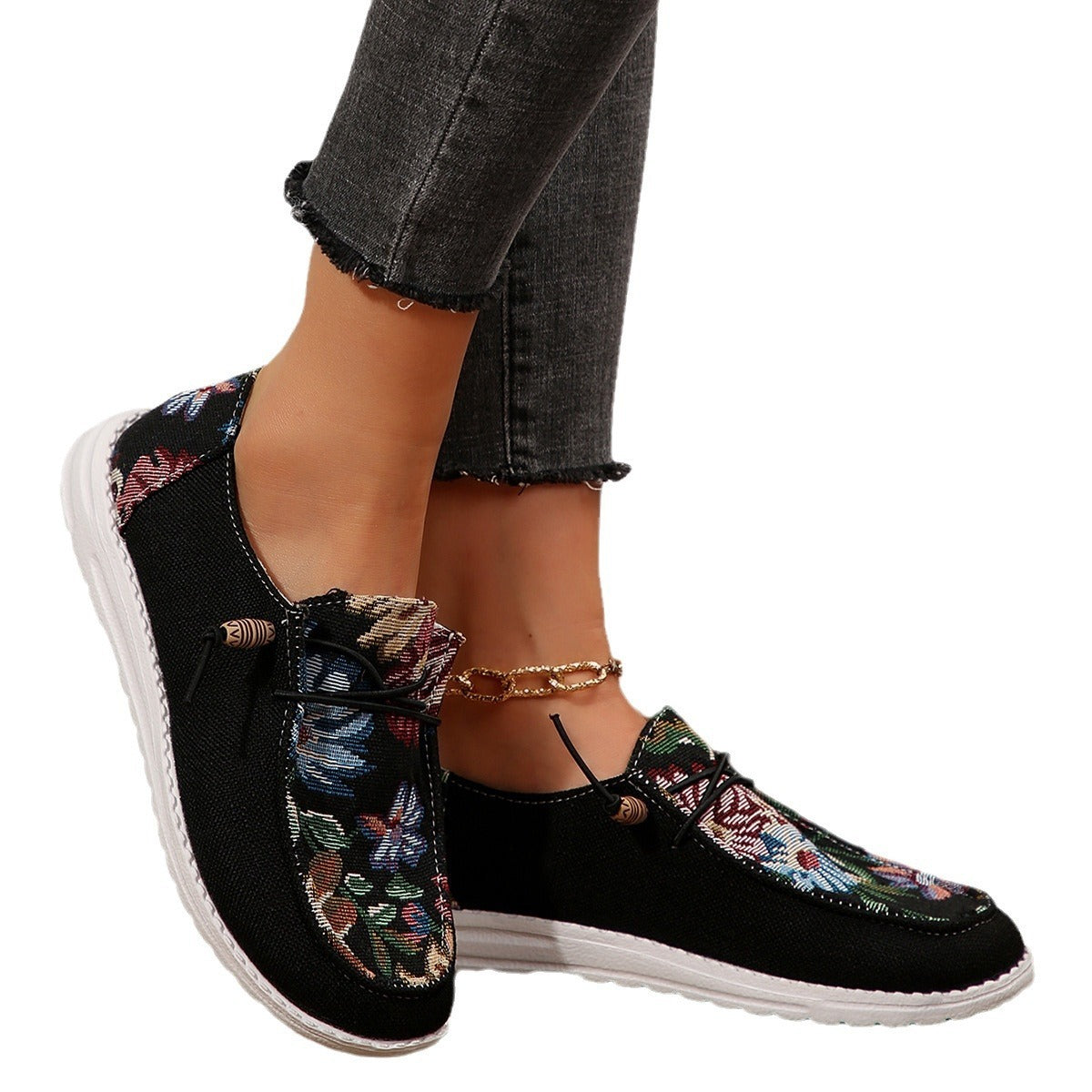 Slip-on Casual Pumps Soft Bottom Old Beijing Cloth Shoes