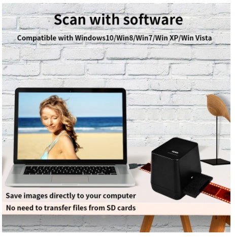 HD Portable Film Scanner Negatives Black And White