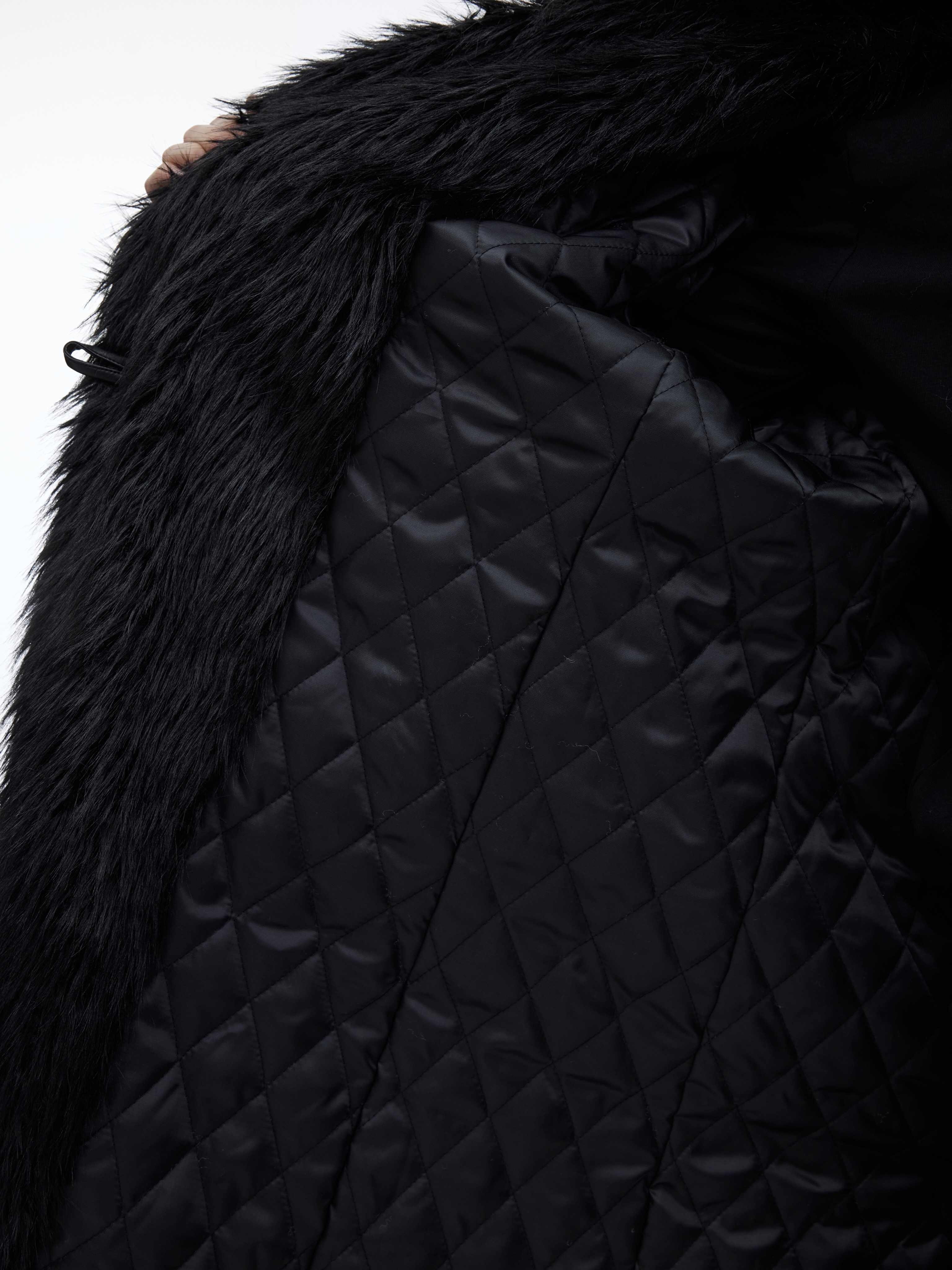 Mink Fur Coat Long Below Knee Plush Trench Coat