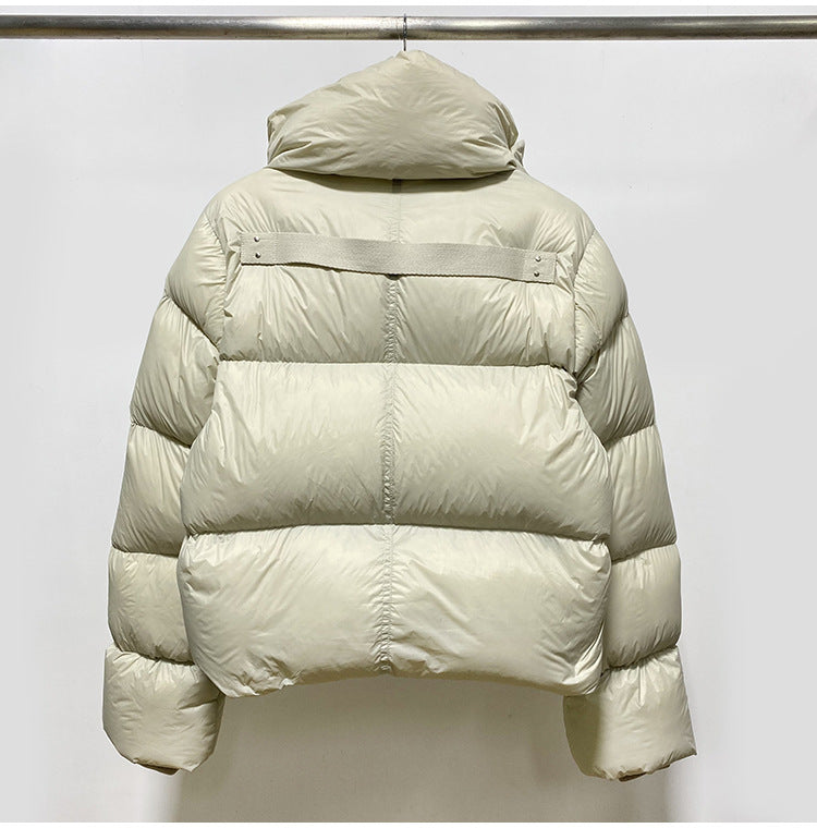 Temperament Commuter White duck down with zip and stand-up collar