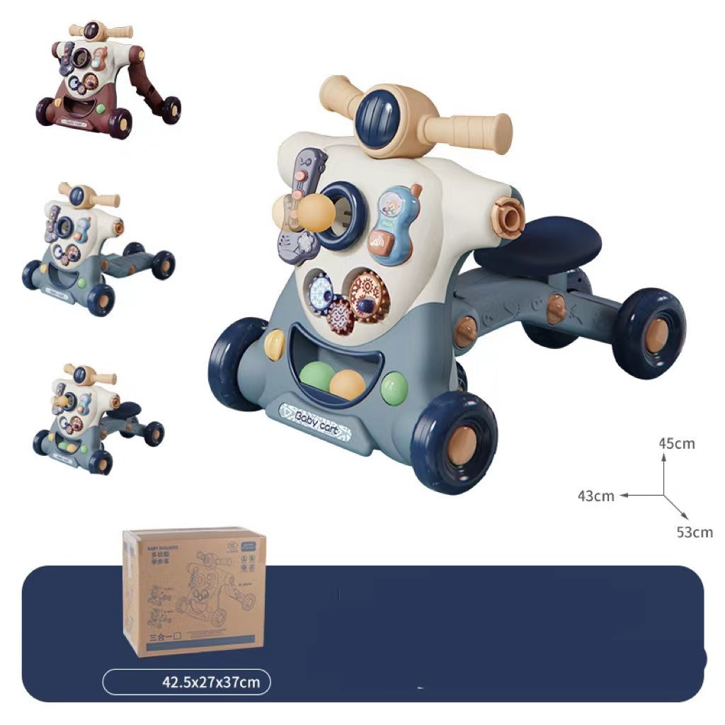 Baby Stroller Toy Multi-function Sliding Roller Coaster