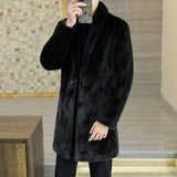 Mink coat men winter fur trend