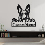 Collie Iron Art Silhouette Wall Pendant