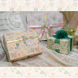 Matte White Leather Gift Wrapping Paper