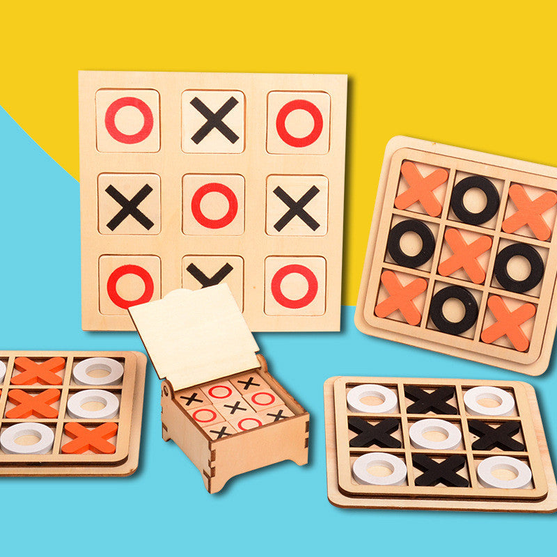 Tictactoe Board Game For Children Wooden Educational Toys