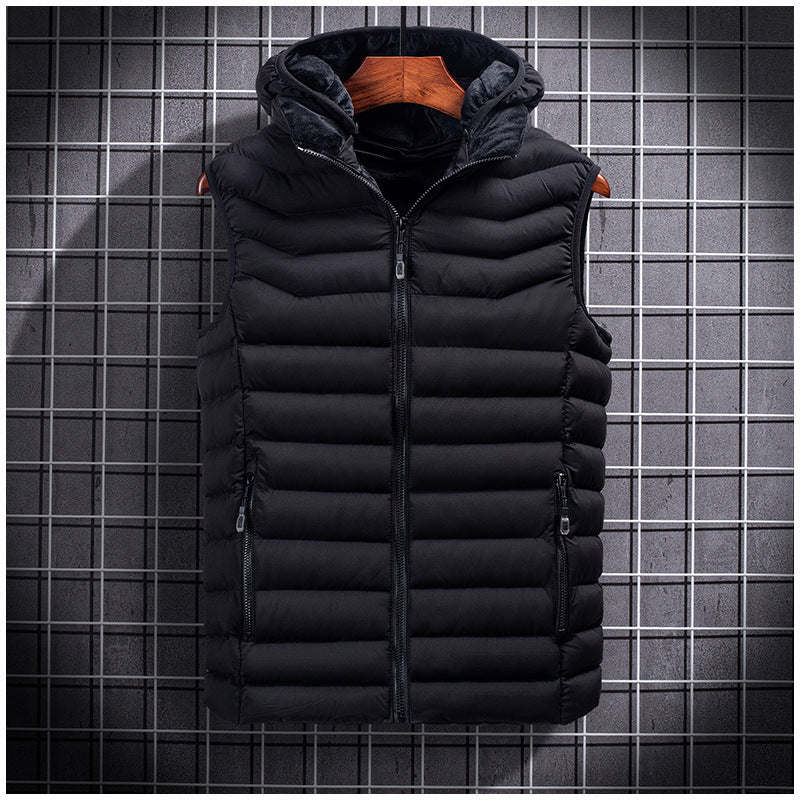 Men's vest autumn and winter korean fashion down cotton plus fertilizer