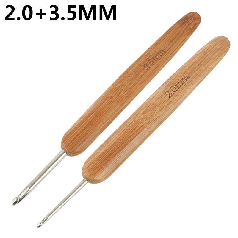 DIY Hand Knitting Tool Carbonized Bamboo Crochet