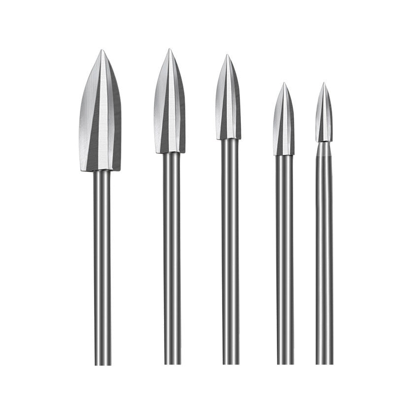 Furniture Tea Table Wood Carving Root Carving Grinding And Polishing Tools 5pc Graver Set