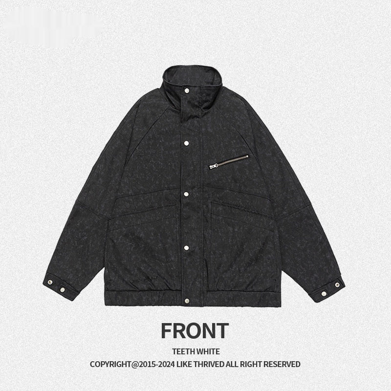 Куртка в городском механическом стиле для мужчин