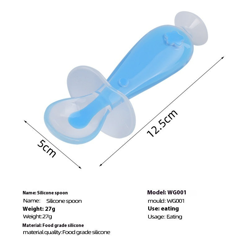 Baby Silicone Spoon Soft Head Feeding Soup Food Supplement Spoon