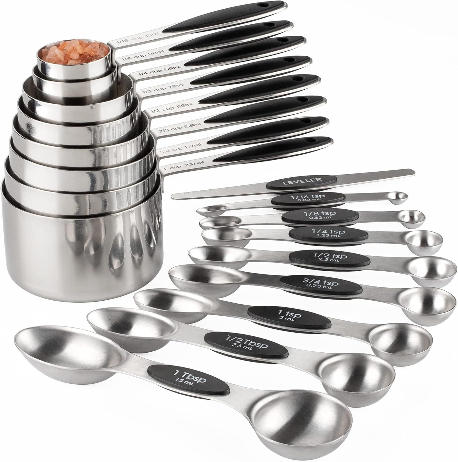 Color Silicone Handle Stainless Steel Measuring Cup