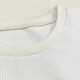 European And American Slim Fit Round Neck Pullover Short Sleeve Trousers Two-piece Set
