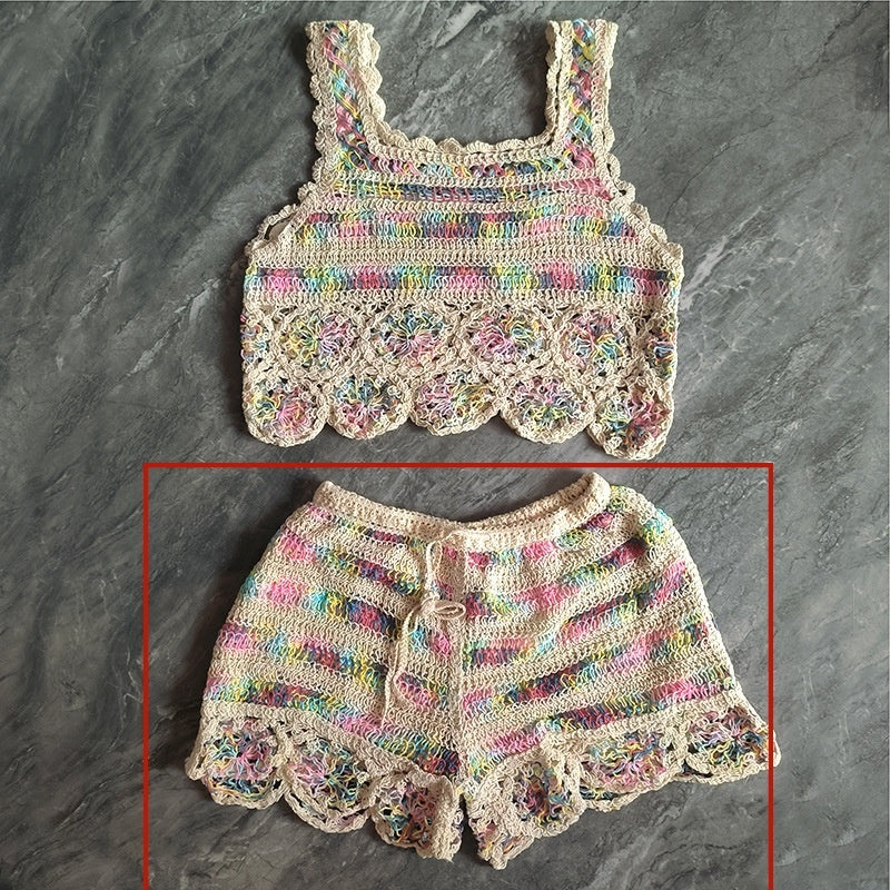 Cutout Sling Summer New Fashion Crochet Knitting Suit