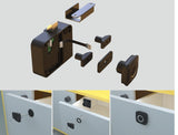 Sensor Light Smart Drawer Fingerprint Lock Locker Lock Home Wardrobe Locker