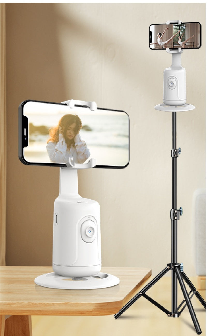 360 пайгирии автоматии чеҳра Gimbal AI Smart Gimbal пайгирии чеҳра Дорандаи телефони худкор барои смартфони видео Vlog стабилизатори зинда