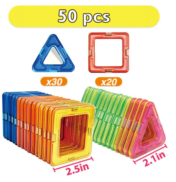 46pcs Magnetic Designer Model &amp; Building Construction Set Magnet Blocks Bricks Educational Toys for Children Gift